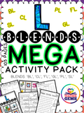 L Blends MEGA Activity Pack - bl, cl, fl, gl, pl, sl