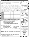 March Reading Passages - Polar Animals | Arctic Animals