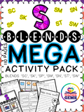S Blends MEGA Activity Pack - sc, sk, sm, sn, sp, st, sw