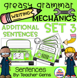 Greasy Grammar Writing Mechanics Set 3 Sentences