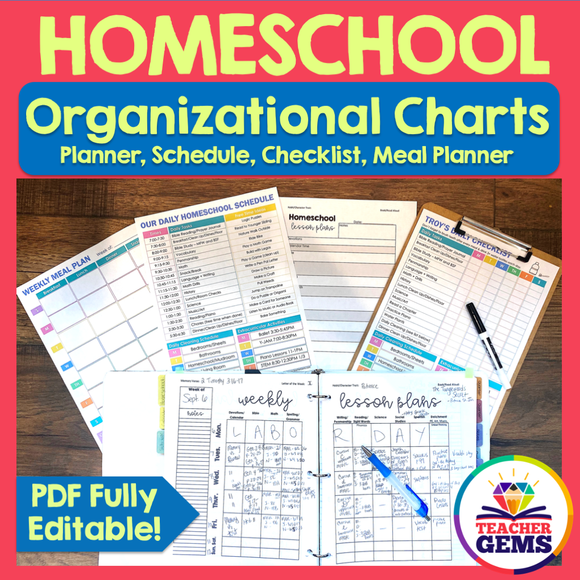 Homeschool Organizational Charts