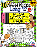 Long E - Vowel MEGA Activity Pack