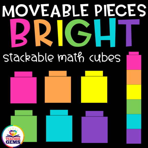 Math Cubes Moveable Pieces Clipart