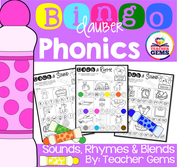 Phonics with Bingo Daubers (Markers)