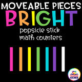 Popsicle Sticks / Math Counters Moveable Pieces Clipart