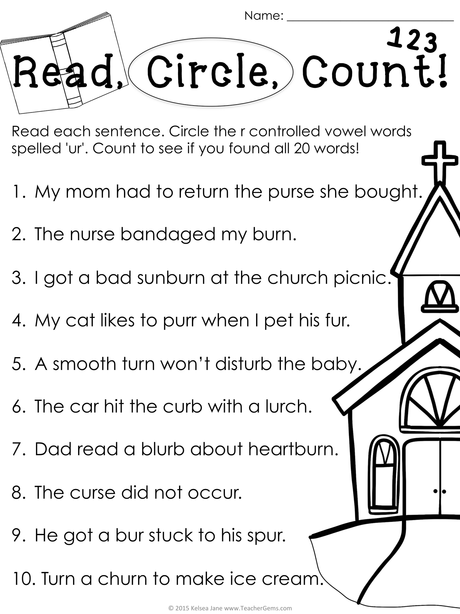 r-controlled-vowels-ur-mega-activity-pack-teacher-gems for Free Printable R Controlled Vowels Worksheets R Controlled Vowels: UR Mega Activity Pack – Teacher Gems for Free Printable R Controlled Vowels Worksheets