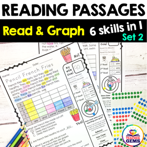 Reading Passages | Read and Graph | Silly Set 2