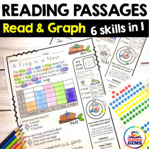 Reading Passages | Read and Graph | Silly Set 1