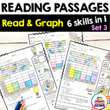Reading Passages | Read and Graph | Silly Set 3