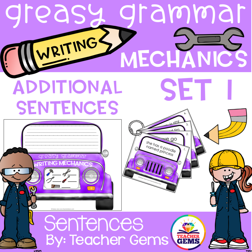 Greasy Grammar Writing Mechanics Writing Center – Teacher Gems