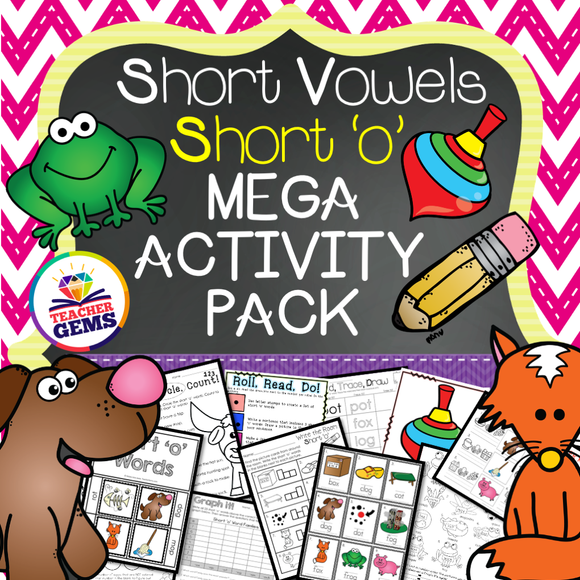 Short O Vowel MEGA Activity Pack