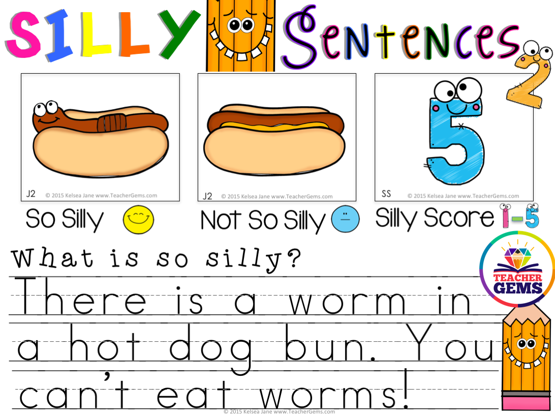 Silly Sentences Writing Center 2 – Teacher Gems silly-sentences-writing-center-2-teacher-gems