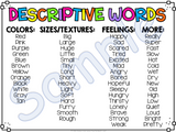 Descriptive Words Chart