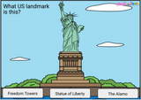 US Landmarks and American Symbols Digital Boom Cards™ Distance Learning