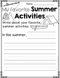 Summer Writing and Word Work