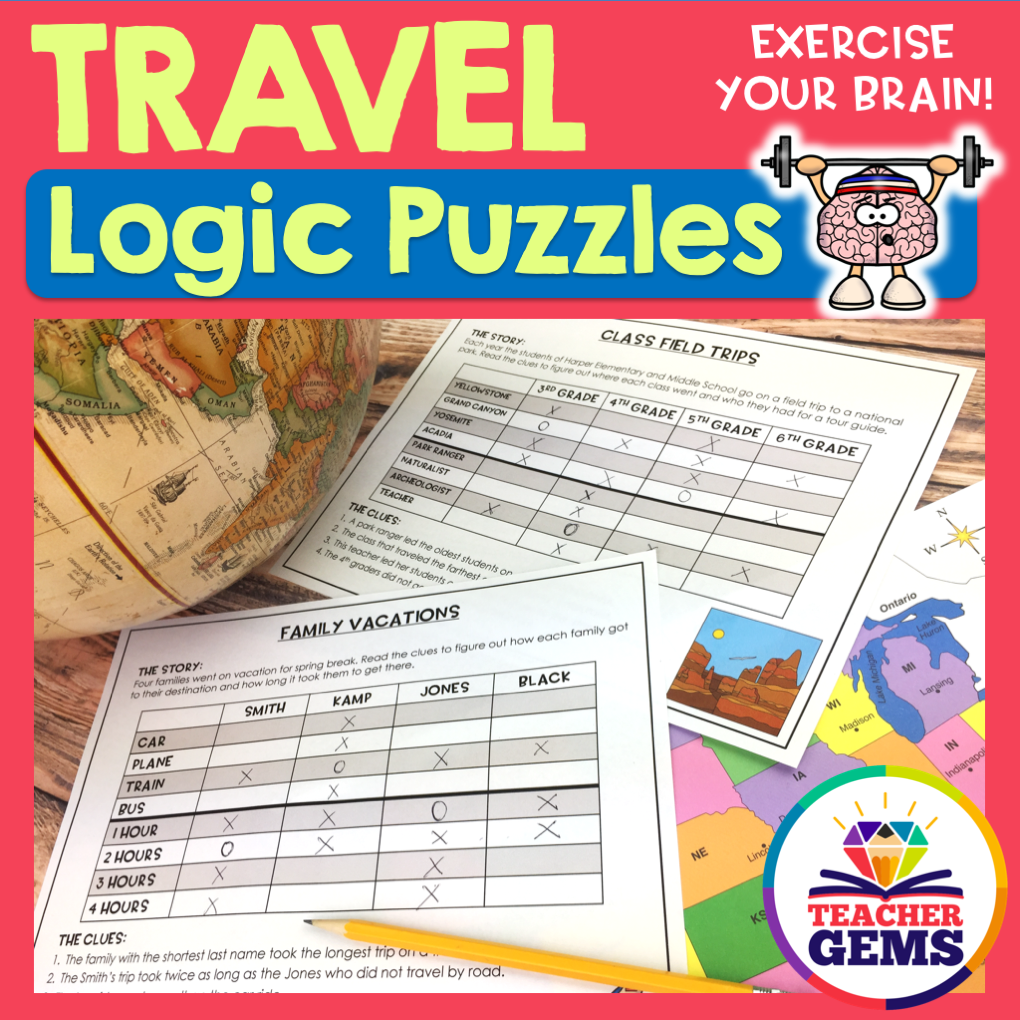 Mystery Theme Logic Puzzles – Teacher Gems