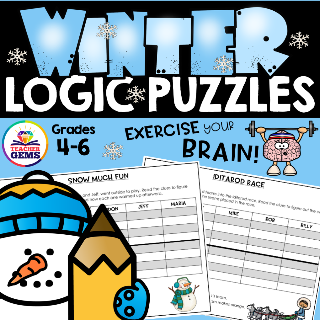 Mystery Theme Logic Puzzles – Teacher Gems