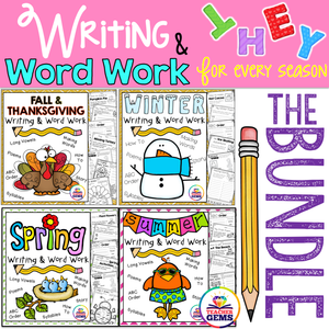 Writing and Word Work Bundle for all Seasons