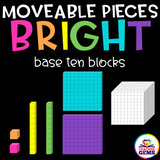 Base Ten Blocks Moveable Pieces Clipart